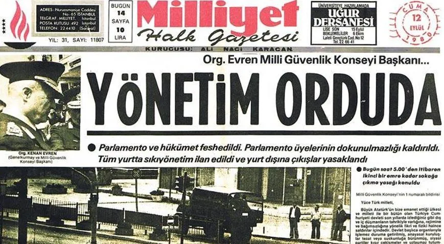 anayasa, 12 eylül, darbe